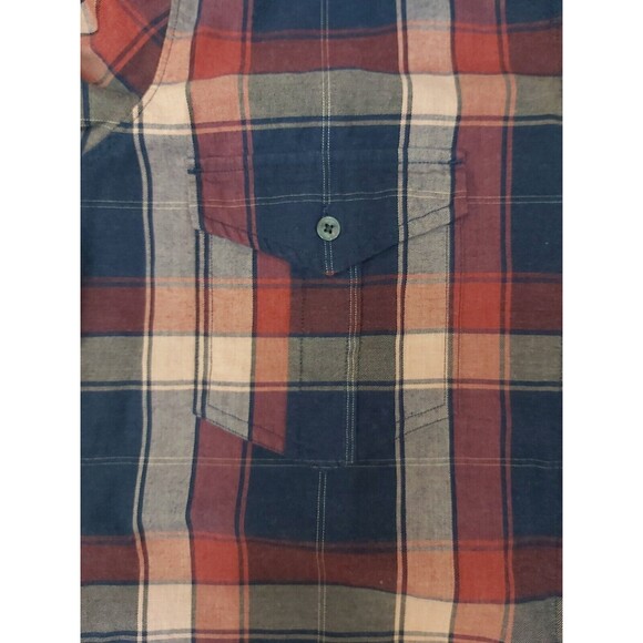 Women's Plaid Untuckit Long Sleeve Button Up Shirt Size 8 - Picture 8 of 13